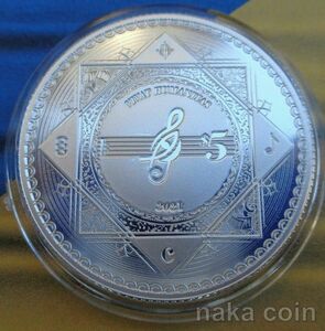 最新銀貨　1オンス銀貨2021 1 OZ TOKELAU VIVAT HUMANITAS .999 SILVER PROOFLIKE COIN　発行数7500！