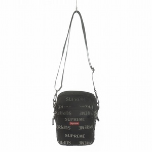 シュプリーム SUPREME 16AW 3M Reflective Repeat Shoulder Bag リフレクター ショルダーバッグ ナイロン ロゴ 総柄 黒 ブラック