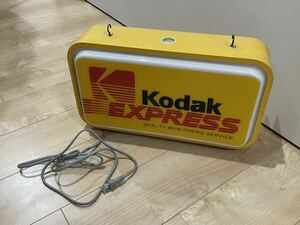 コダック　看板　Kodak 蛍光灯の入ったディスプレイ　インテリア 雑貨 写真店