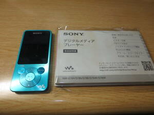 1円～最落無ソニーウォークマン　NW-S784　ブルー　8GB