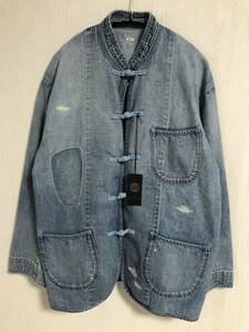 24SS ポータークラシック PORTER CLASSIC CANNERY ROW DENIM CHINESE JACKET