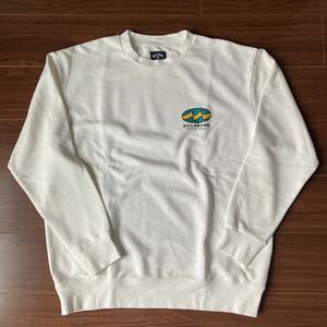 新品 BILLABONG ビラボン 白 ホワイト トレーナー バックプリント XL