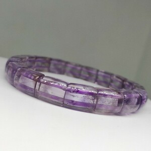 2月誕生石 アメジスト 紫水晶「愛の守護石」バングル ブレスレット 天然石