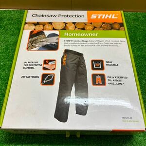未使用 STIHL/スチール Chaps Zipped Type チェーンソー用 防護ズボン Lサイズ99cm