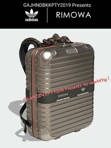 激レア 世界限定 完売品♪ RIMOWA × adidas NMD アルミニウム製 バックパック リモワ アディダス コラボ トパーズ チタニウム アタッシュ