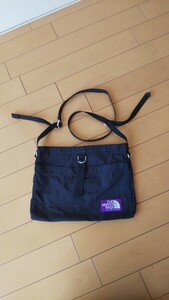 数回使用☆THE NORTH FACE PURPLE LABEL☆Small Shoulder Bag☆ノースフェイス☆ショルダーバッグ☆ナナミカ☆コラボ☆黒☆ポケット有り