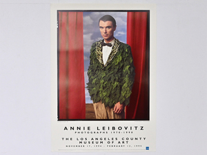 1994年 Annie Leibovitz × デヴィッド・バーン “PHOTOGRAPHS 1970-1990” 回顧展ポスター/David Byrne ロック ローリングストーン VOGUE
