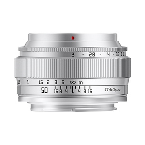 銘匠光学 TTArtisan 50mm f/2 マイクロフォーサーズ オリンパス レンズ パナソニック 中望遠 単焦点 シルバー