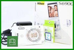 【同梱歓迎】実用■到着後即使える■Nikon COOLPIX S6900■バッテリー・チャージャー・8GB SDカード・箱付き■OOO1205