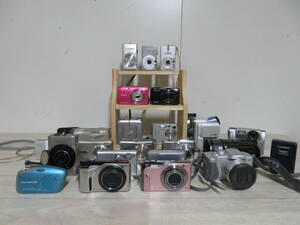 美品多数! Canon IXY / Nikon COOLPIX / CASIO EXILIM / Panasonic LUMIX / FUJIFILM / 等 機種色々 計22台 室内保管品 追加画像有り