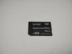 4GB　Lexar　メモリースティックプロデュオ MEMORY STICK PRO DUO　フォーマット済み　メモリーカード