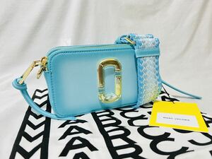 新作 MARC JACOBS マークジェイコブス スナップショット カメラバッグ ブルーグロウマルチ ショルダーバッグBlue Glow Mulch