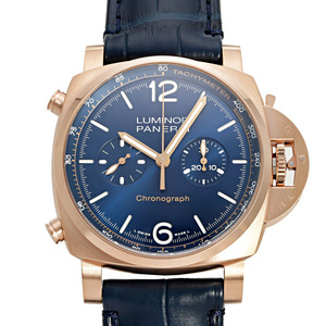 パネライ PANERAI ルミノール クロノ ゴールドテック ブルー ノッテ PAM01111 ブルー文字盤 未使用 腕時計 メンズ