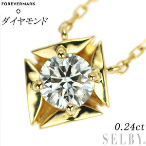 フォーエバーマーク K18YG ダイヤモンド ペンダントネックレス 0.24ct エターナルコレクション 出品5週目 SELBY