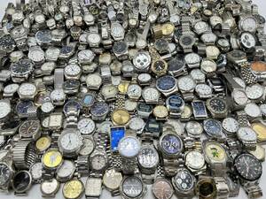 動作未確認品 ジャンク ステンレス 金属系 腕時計 300本以上 Burberry/Jean Paul Gaultier/SEIKO/CITIZEN/CASIO ブランド まとめ売り 大量