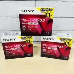 K819 【SONY】ブルーレイディスクBD-RE 繰り返し録画用 3セット