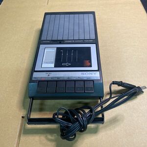 130 SONY ソニー カセットレコーダー　TCM-858 ブラック　ラジカセ　昭和レトロ　ビンテージ