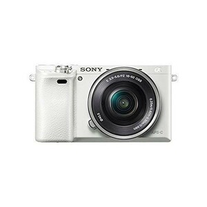 中古 １年保証 美品 SONY α6000 パワーズームキット PZ 16-50mm OSS ホワイト ILCE-6000L