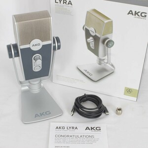 【美品】AKG LYRA C44-USB コンデンサーマイク アーカーゲー ライラ 本体