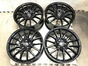 【18×8J インセット+42 PCD114.3 5H】MID シュナイダーアルミホイール 4本