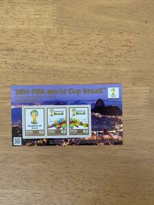 即決　82円切手　切手シート　小型シート　2014 FIFA World Cup Brazil　 日本公式記念切手