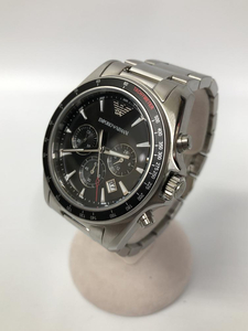 【中古】EMPORIO ARMANI AR-6098 クロノグラフ(予備コマ無し) エンポーリオ アルマーニ[240024413609]