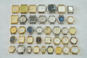 F958 SEIKO/CITIZEN フェイス 文字盤 47点 腕時計 ブランド アクセサリー 大量 セット まとめて おまとめ まとめ売り クォーツ ジャンク品