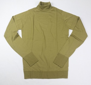 新品 John Smedley　最高級メリノウール ジョンスメドレー タートルネック XLサイズ WILLOW GREEN