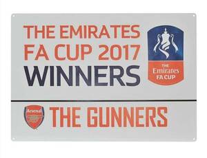 【送料無料】Arsenal 2017 FA Cup Winners Street Sign