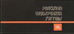 JBL 74年11月スピーカーカタログ 管4734