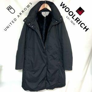 UNITED ARROWS WOOLRICH ウールリッチ 別注 COCOON ラビットファー ダウン コート ジャケット 2020年モデル　レディース　XS S M ブラック