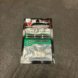 送料84円 未使用　ジャッカル タングステンカスタムシンカー ネイルシンカー 3/64oz 1.3g JACKALL NAIL SINKER ネコリグ 