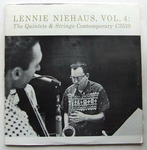 ◆ LENNIE NIEHAUS Vol.4 / The Quintets & Strings ◆ Contemporary C3510 (green:dg) ◆ V