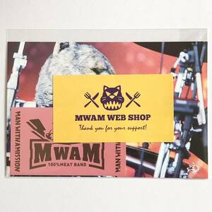 MAN WITH A MISSION ポストカード&ステッカー(ピンク) 非売品 ノベルティ マンウィズアミッション