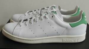 ほぼ新品 スタンスミス 2014年製 JP28.5cm 白×緑 D67361 生産終了 天然皮革 アディダス adidas stansmith ホワイト×グリーン 本革 D品番