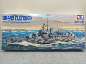 タミヤ プラモデル 1/350 艦船シリーズ No.12 アメリカ海軍駆逐戦 DD445フレッチャー 未組立 現状品 官93