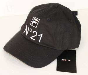 定価9000 新品 本物 N°21 × FILA ヌメロヴェントゥーノ フィラ 帽子 キャップ 20S-CAP-C100 1071