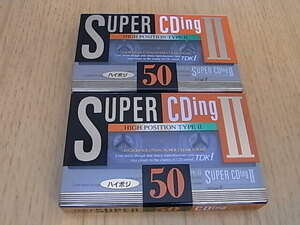 TDK カセットテープ　SUPER CDingⅡ 50　ハイポジ
