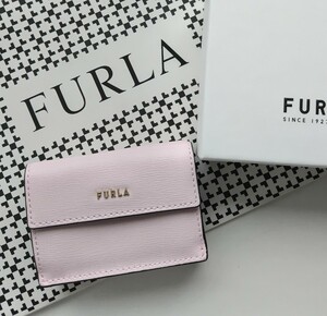 【新品】 FURLA BABYLON 三つ折り財布 　ライトピンク　コンパクト