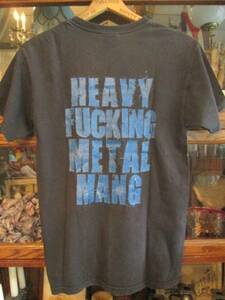 ヴィンテージ　バンドTシャツ　S　HEAVY　FUCKING　METAL　MANG