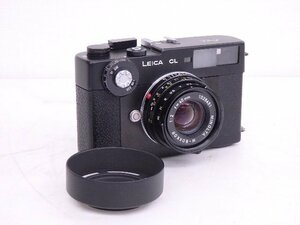 LEICA/ライカ コンパクトレンジファインダー CL/標準レンズ M-ROKKOR 40mm F2 傾斜カム レンズフード付 ◆ 6DC2C-1