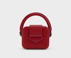 【完売】CHARLES&KEITH ヴァーティゴボクシートップハンドルミニバッグ