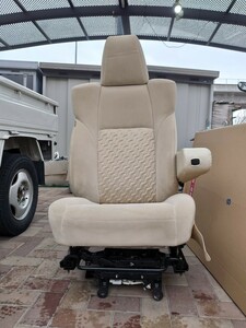 初代、07スーパーグレート用30アルファードシート 運転席側+加工済み純正エアサスダンパーのセット カスタムに ドライバシート