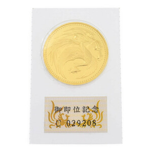 1円■平成天皇御即位記念金貨 金貨幣・メダル/K24コイン-30.0g/ゴールド 翌日配送可■519309