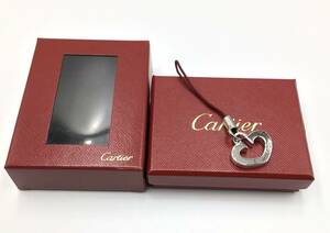 Cartier カルティエ　Ｃハート　小物　携帯ストラップ　キーホルダー