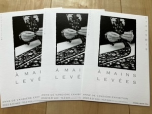 2022 シャネルを紡ぐ手 アンヌ ドゥ ヴァンディエール展　広告カード 3枚セット 非売品・新品