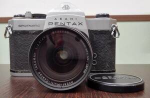 【2797】 アサヒ ペンタックス ASAHI PENTAX カメラ 一眼レフ レンズ LENS 動作未確認 ジャンク 現状品 / SPOTMATIC SP / TAKUMAR 1:3.5/28