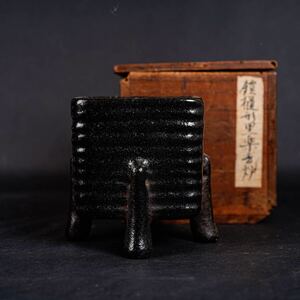 【後】AB006 鎧形裏楽香炉 古美術 骨董品 古玩 時代物 古道具 中国美術品 朝鮮美術品 日本美術品