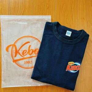 KEBOZ S/S TEE プリント ロゴ Tシャツ　Lサイズ　ネイビー