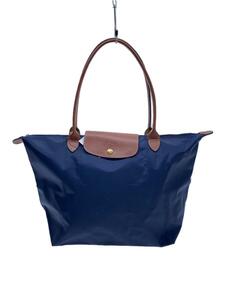 LONGCHAMP◆ハンドバッグ/ナイロン/NVY